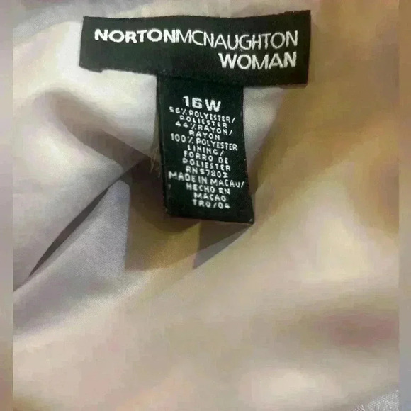 Norton McNaughton Womens Purple Striped Sleeveless Career Blouse 16W - Picture 4 of 4